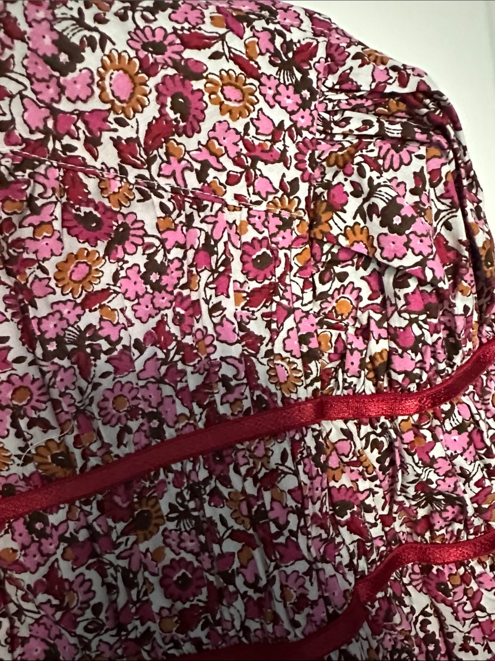 Maeve Leandra Shirred Yoke Floral Blouse - Picture 5 of 8